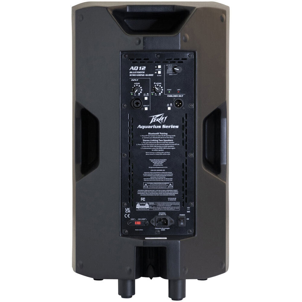 Peavey AQ12 Powered 1000W Bi-Amped 12" Loudspeaker with Bluetooth Streaming and DSP Processing — view 3