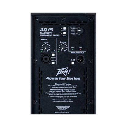 Peavey Aquarius Series AQ15 Powered 1000W Bi-Amped 15" Loudspeaker with Bluetooth — view 5
