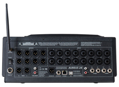 Peavey Aureus Series AUREUS28 Digital Mixer, 28-Channel, WiFi & Bluetooth, 10" Touch Display, 14 Outputs, 16 Inputs, Remote Control — view 2