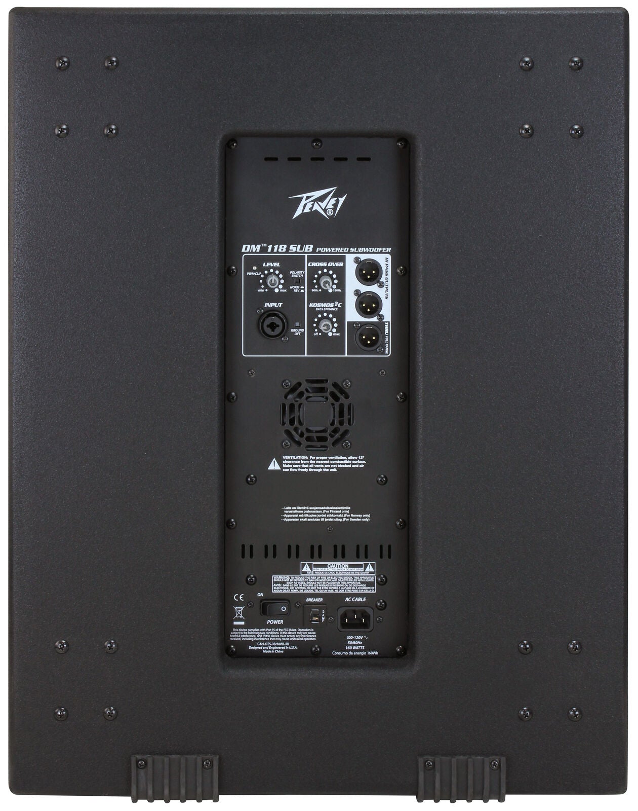 Peavey Dark Matter DM-118 Powered 800W 18" PA Subwoofer — view 4