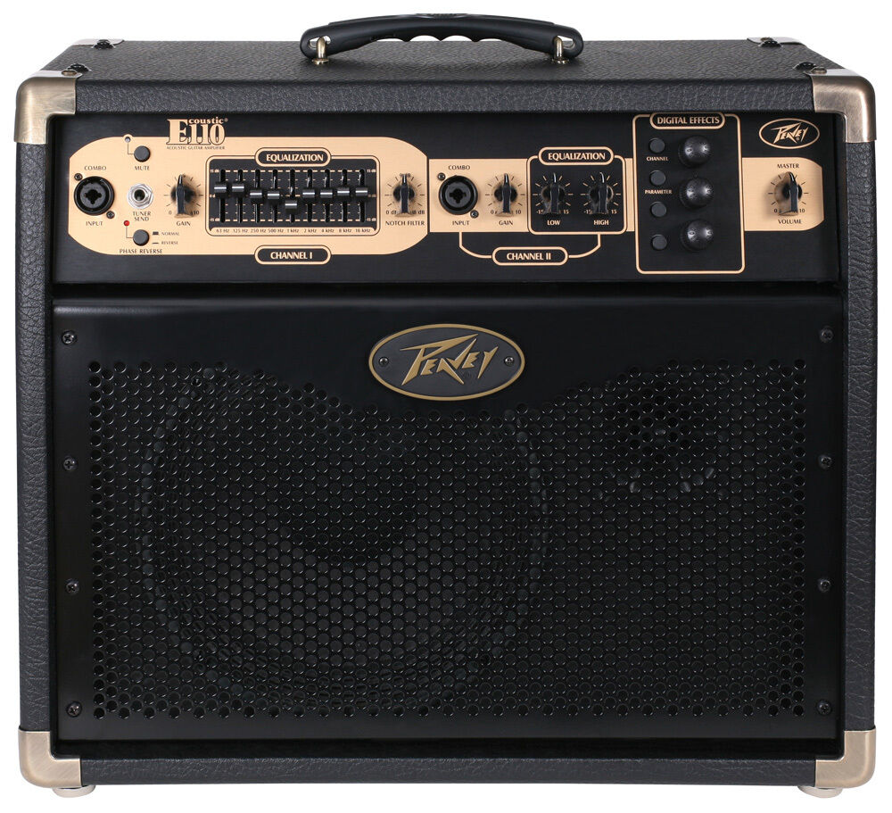 Peavey Ecoustic E110 100-Watt Acoustic Amp Combo with Foot Controller, 10" Speaker, Digital Effects, Graphic EQ, Built-in Looper