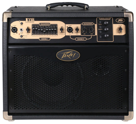 Peavey Ecoustic E110 100-Watt Acoustic Amp Combo with Foot Controller, 10" Speaker, Digital Effects, Graphic EQ, Built-in Looper