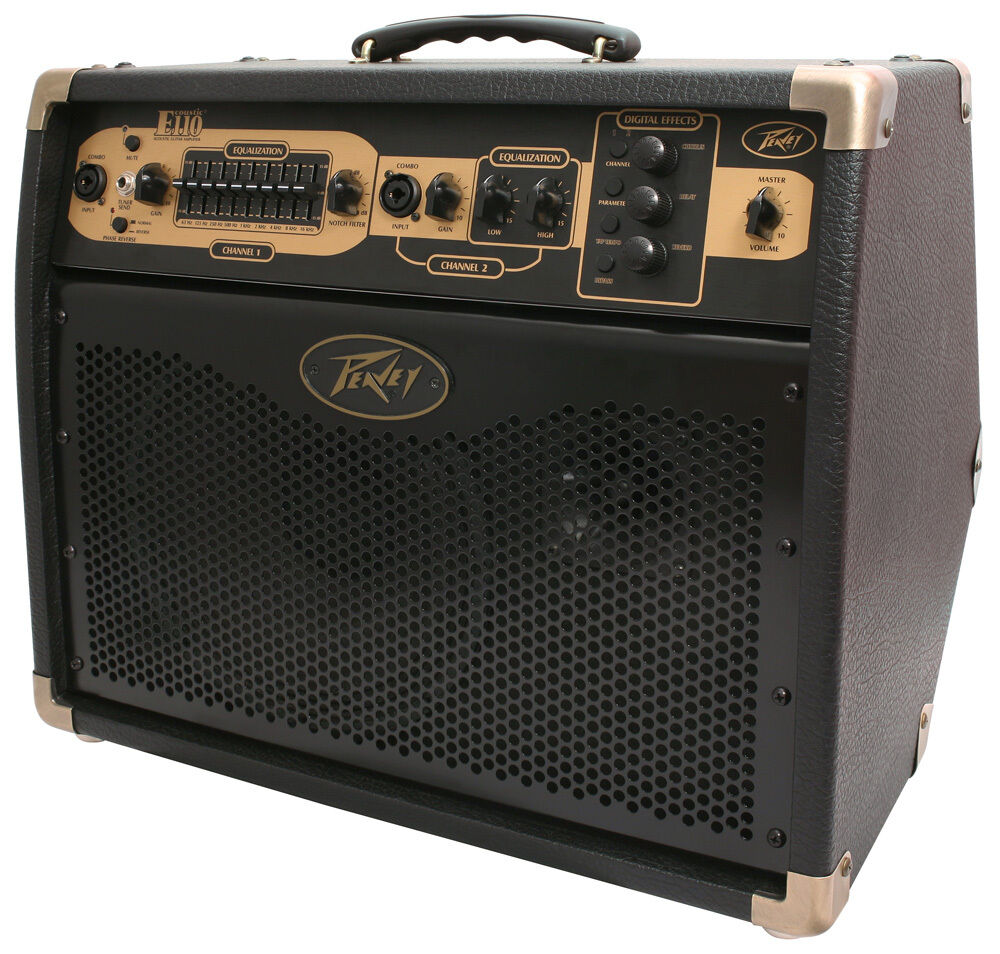 Peavey Ecoustic E110 100-Watt Acoustic Amp Combo with Foot Controller, 10" Speaker, Digital Effects, Graphic EQ, Built-in Looper — view 2