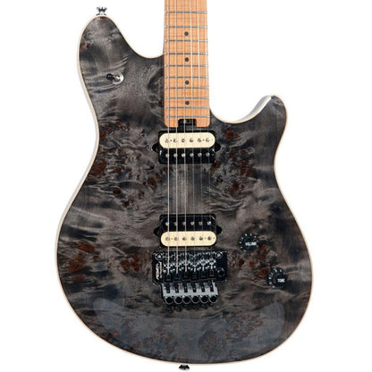 Peavey HP-2 Electric Guitar Poplar Burl Transparent Black Finish — view 3