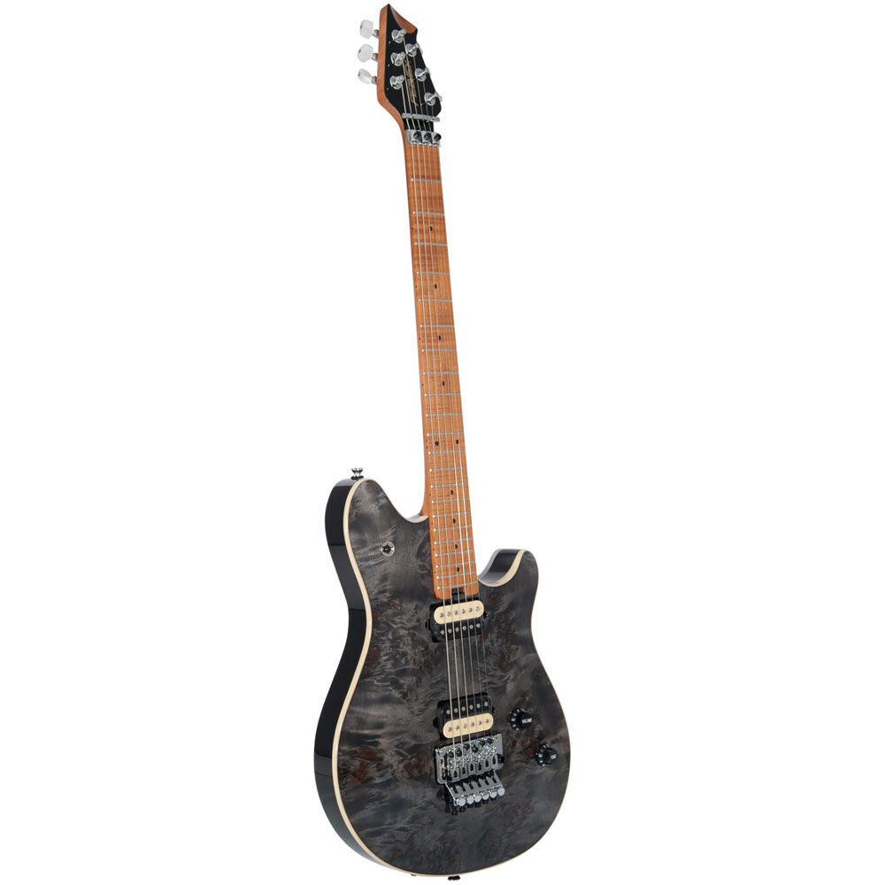 Peavey HP-2 Electric Guitar Poplar Burl Transparent Black Finish — view 5
