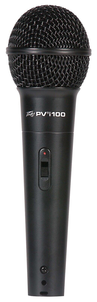 Peavey PVi100 Dynamic Cardioid Microphone with XLR Cable, Pouch & Clip, 80 Hz-12 kHz Frequency Response, 130 dB SPL