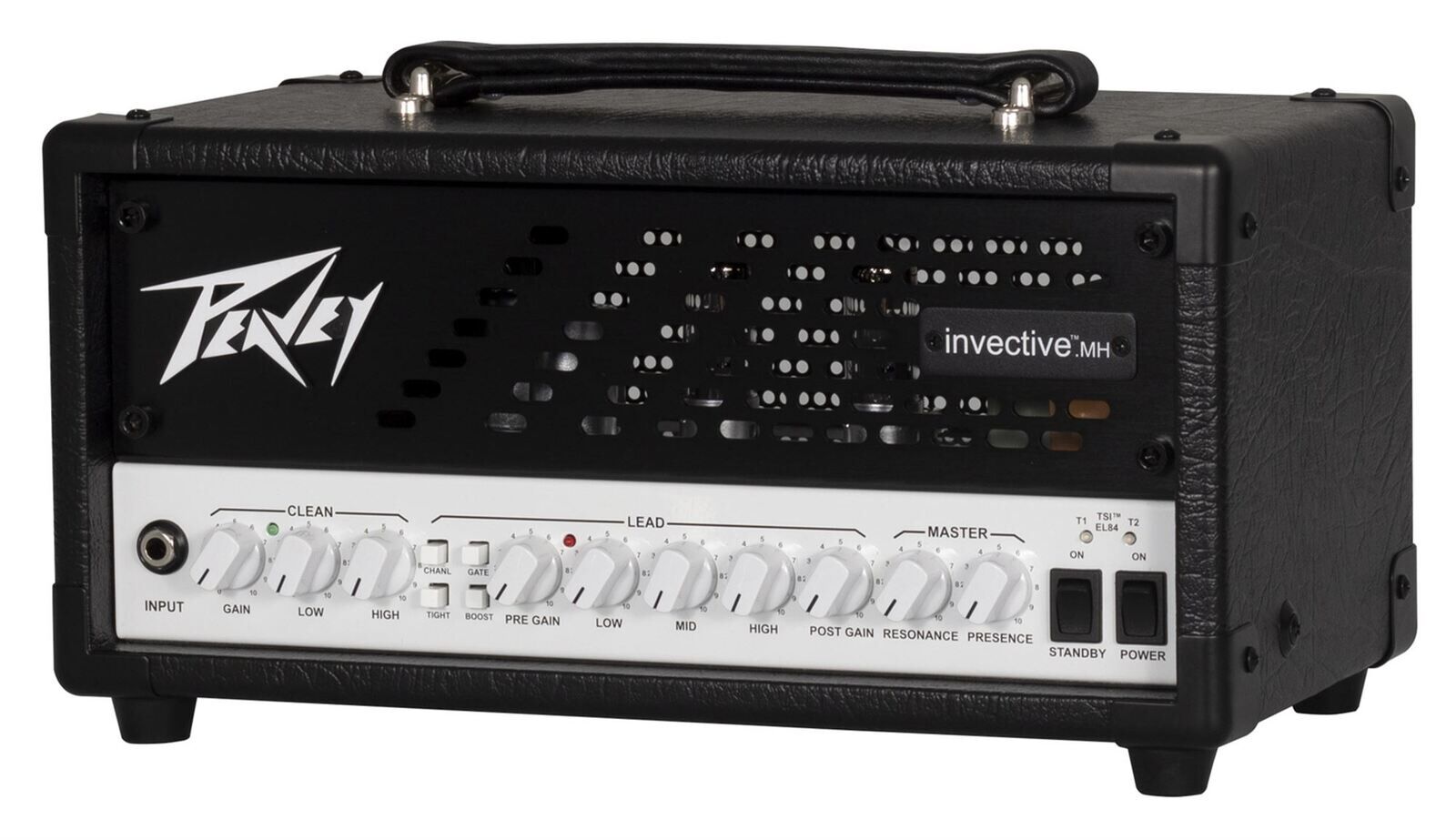 Peavey Invective MH Mini Guitar Amplifier Head 20-Watt, Electric Guitar Amp with EL84 & 12AX7 Tubes, Footswitchable Features, USB Output — view 4