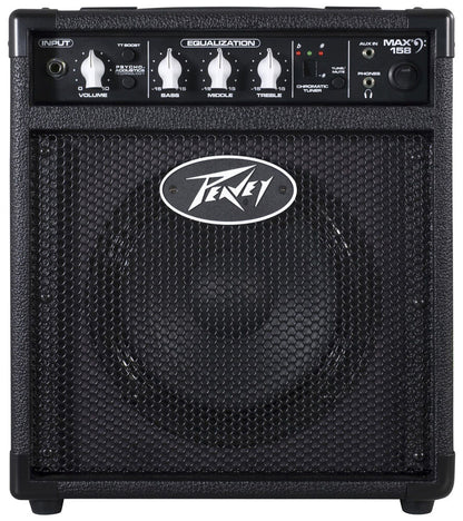 Peavey MAX158 Bass Amp Combo 20-Watt 1 x 8" with DDT Protection, 3-Band EQ, Tuner, and Auxiliary Input — view 2