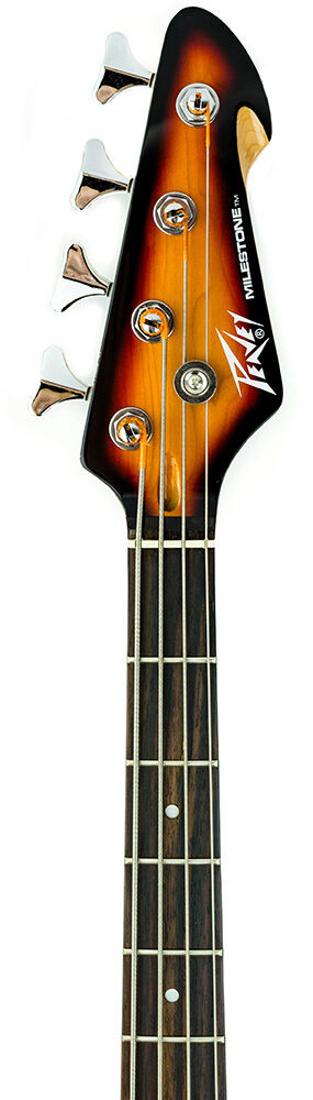 Peavey Milestone Series 4 String Electric Bass Guitar Vintage Burst — view 5