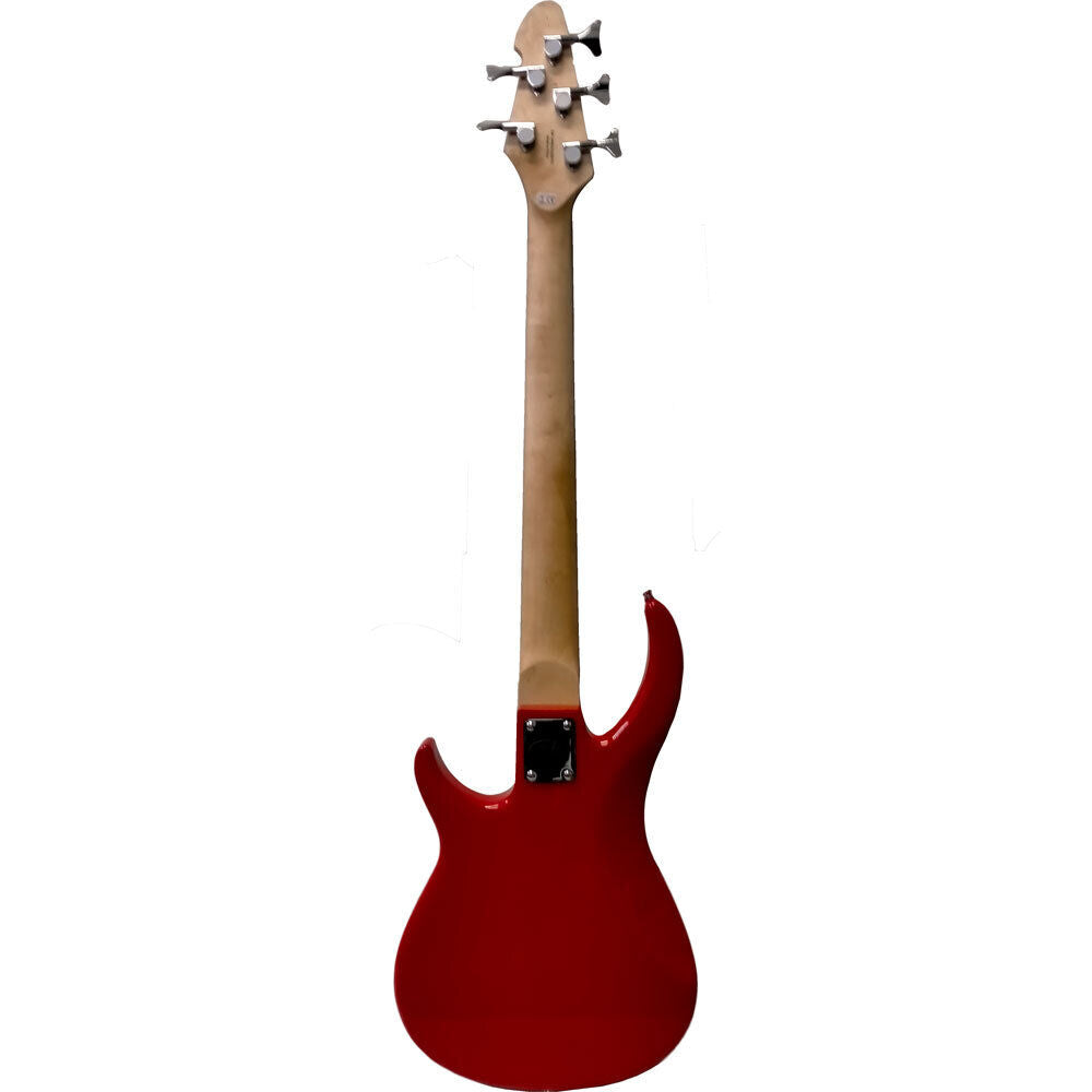 Peavey Milestone Series 5-String Electric Bass Guitar Red — view 2