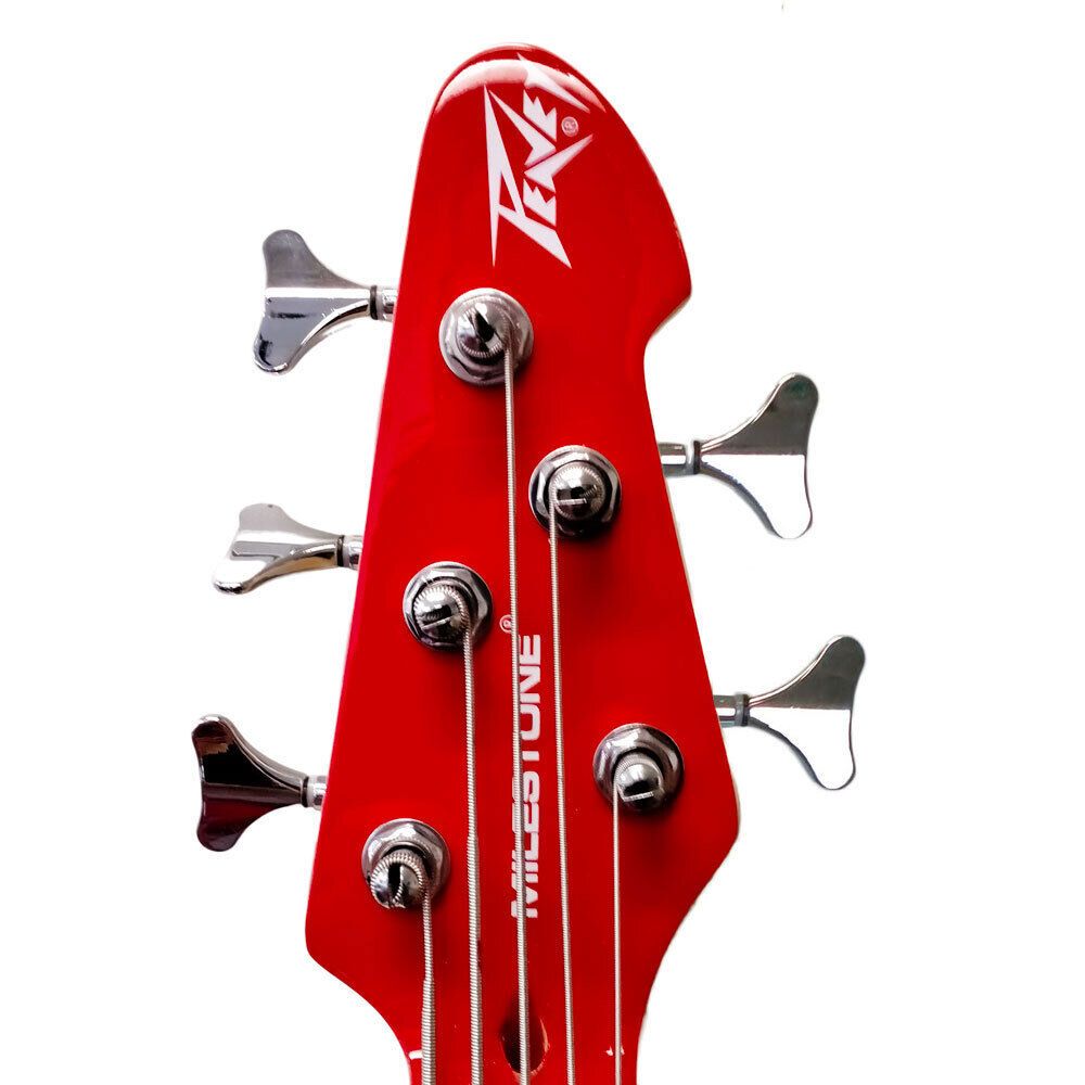 Peavey Milestone Series 5-String Electric Bass Guitar Red — view 4