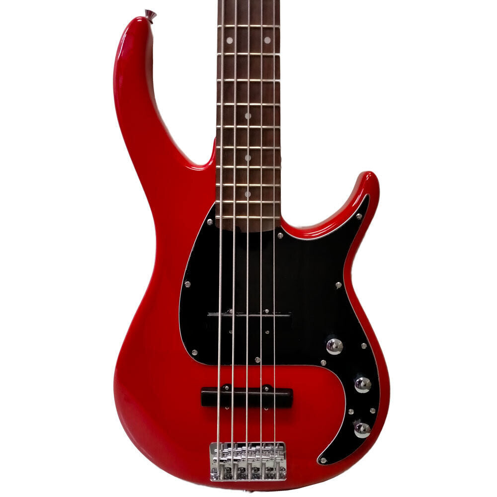 Peavey Milestone Series 5-String Electric Bass Guitar Red — view 3