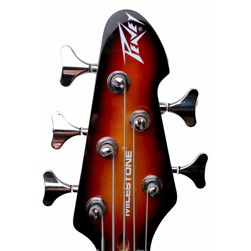 Peavey Milestone Series 5-String Electric Bass Guitar Sunburst 34" Scale 20 Frets — view 4