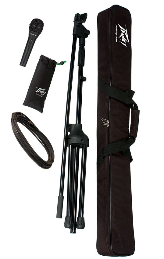 Peavey PVi2 Dynamic Microphone & Adjustable Boom Mic Stand Package with Accessories