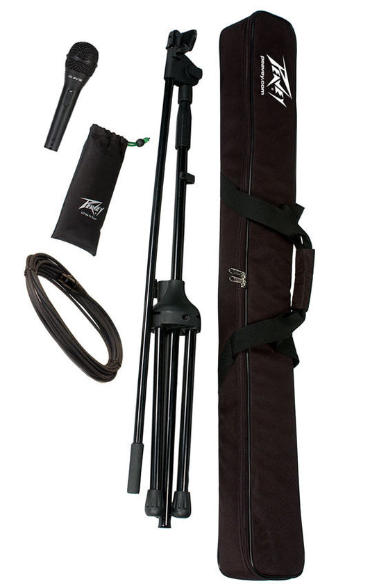 Peavey PVi2 Dynamic Microphone & Adjustable Boom Mic Stand Package with Accessories