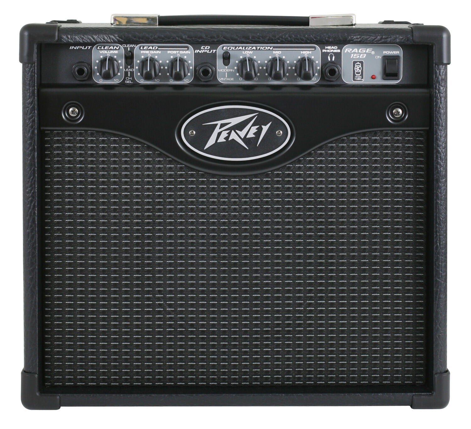 Peavey Rage 158 TransTube 15W Guitar Amp Combo 1x8" with 2 Channels, 3-Band EQ, Headphone Jack, and Tape/CD Input — view 2