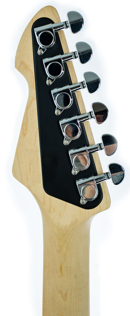 Peavey Raptor Custom Series Electric Guitar Black (3SC) with PowerPlate, Rosewood Fingerboard, 3 Single Coil Pickups — view 2