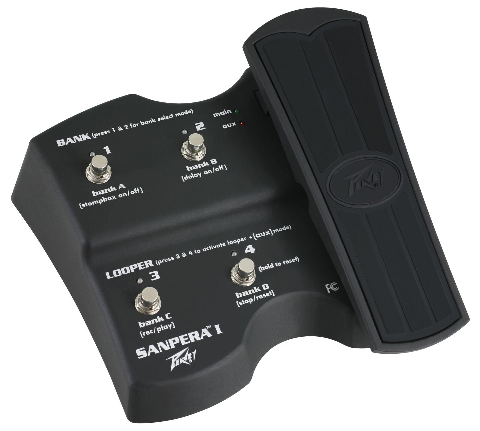 Peavey Vypyr VIP Series Sanpera I Foot Controller Pedal with Expression Pedal and Selector Buttons