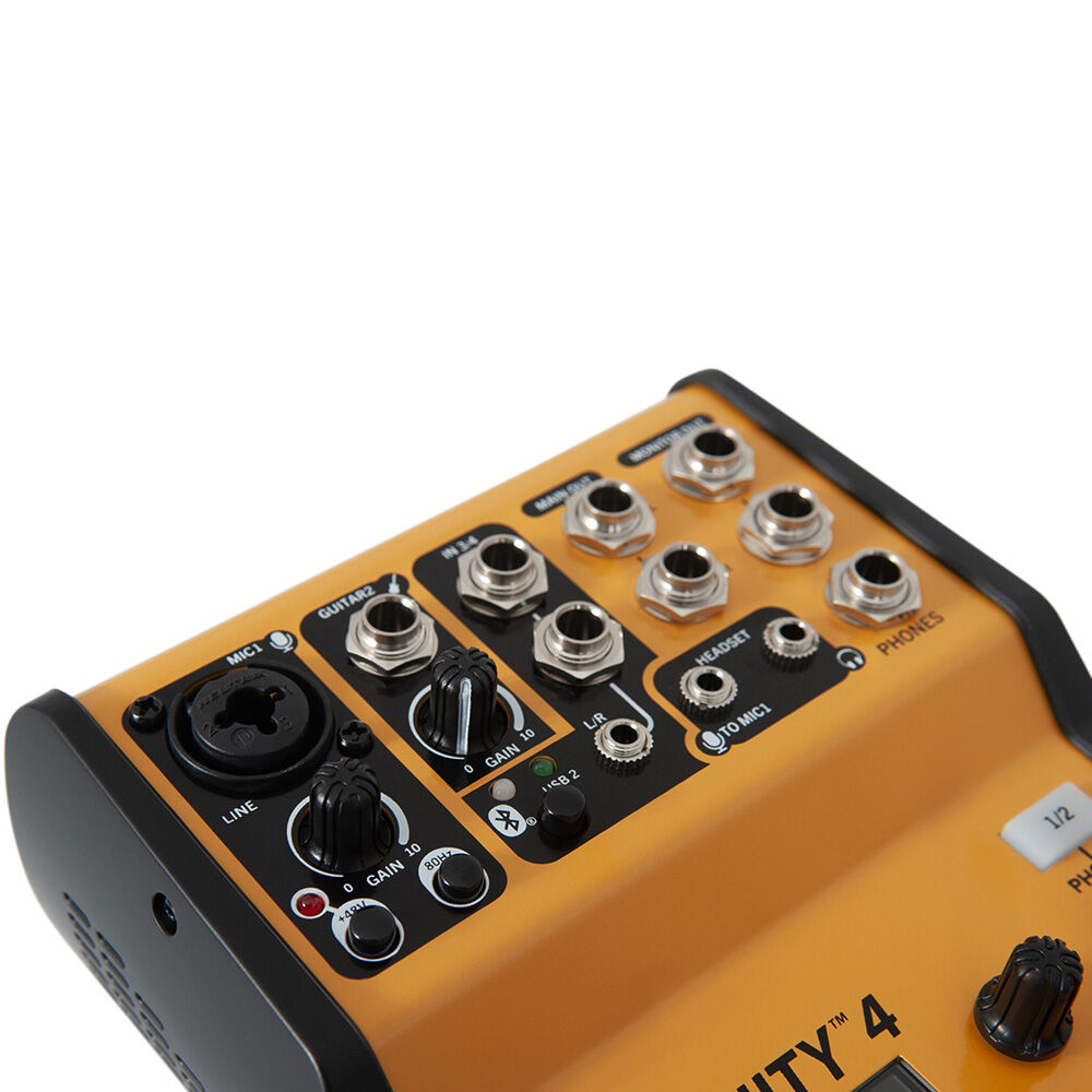 Peavey Unity Series UNITY-4 Digital 4-Channel Mixer with Bluetooth and USB-C Interface — view 3