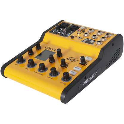 Peavey Unity Series UNITY-6 Digital 6-Channel Mixer with Bluetooth, USB-C Interface, Phantom Power, EQ and FX — view 2