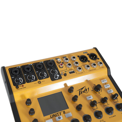 Peavey Unity Series UNITY-8 Digital 8-Channel Mixer with Bluetooth and USB-C Audio Interface — view 3