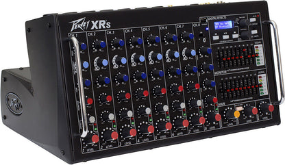 Peavey XR-S Portable 8-Channel Powered Mixer 1500 Watts with Bluetooth, Digital Effects, KOSMOS Bass Enhancement, Dual 9-Band EQ, USB Player