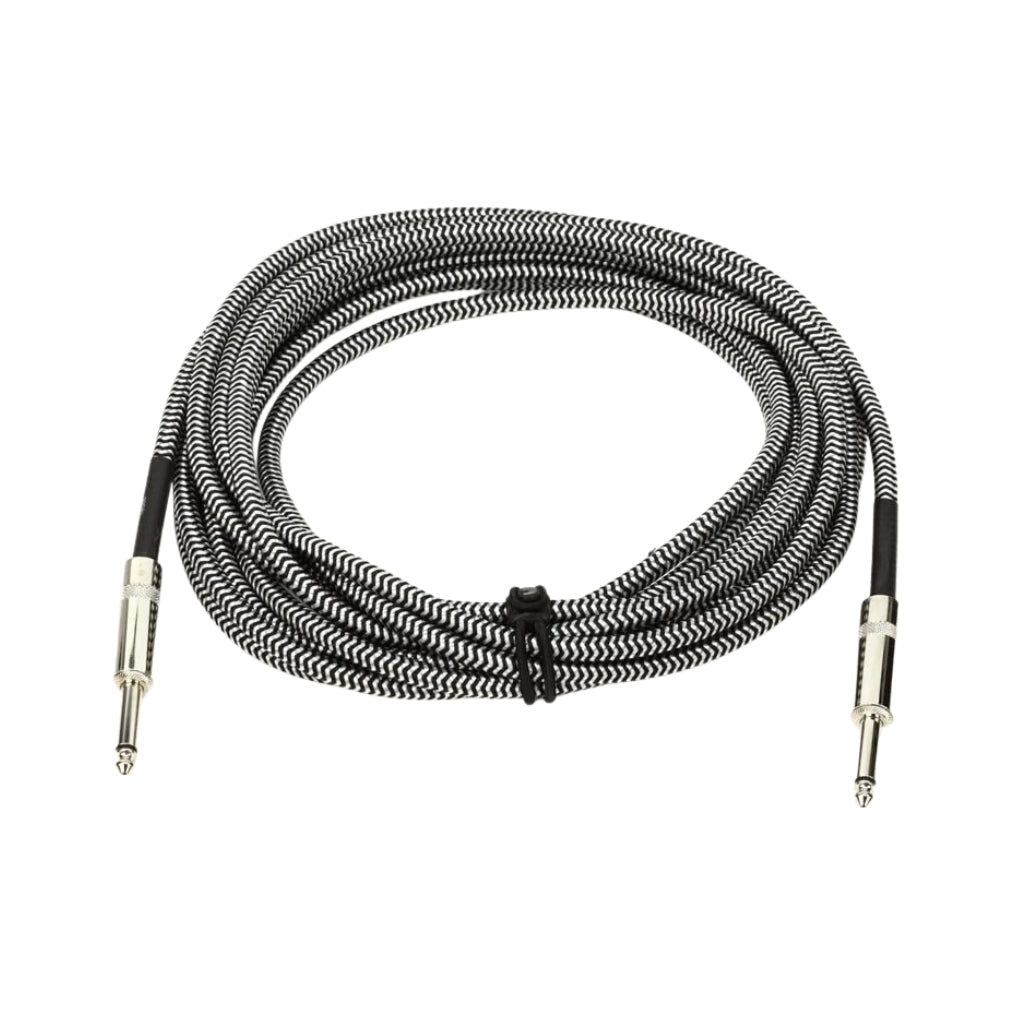 20FT D'Addario PW-BG-20BG Braided Instrument Cable Black-Grey — view 2
