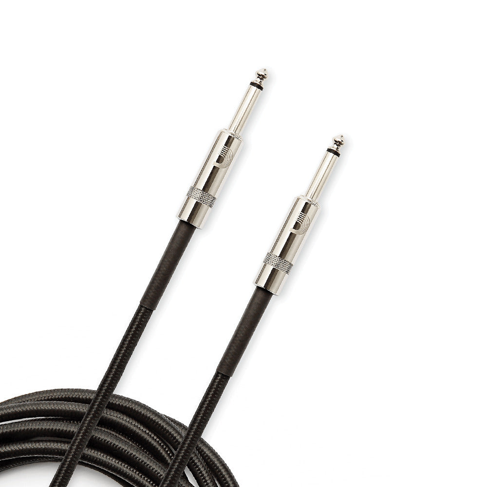 D'Addario 20 Ft Custom Series Braided Instrument Cable Black