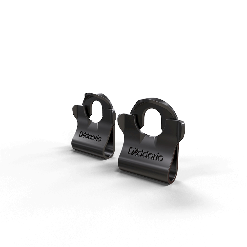 D'Addario PW-DLC-01 Dual-Lock Strap Locks for Instruments and Cables (Black)
