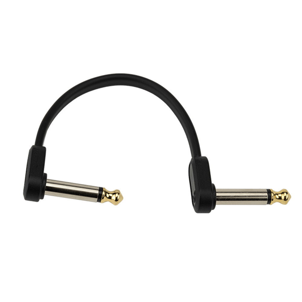 D'Addario 4-Inch Flat Offset Right Angle Patch Cable 2-pack