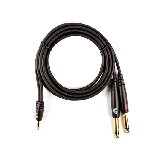 Custom Series 1/8Ç? to Dual 1/4Ç? Audio Cables, by D'Addario