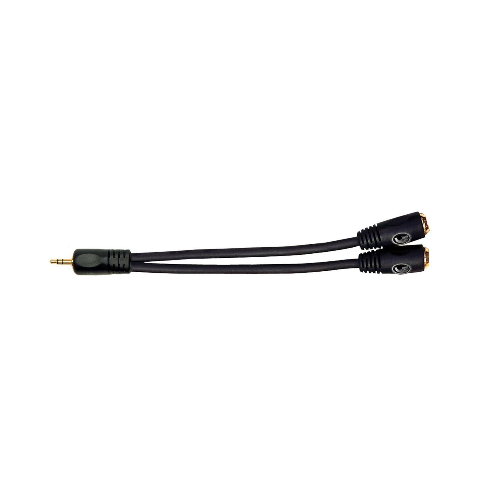 Planet Waves 1/8 Inch Male Stereo to Dual 1/8 Inch Female Stereo Adapter