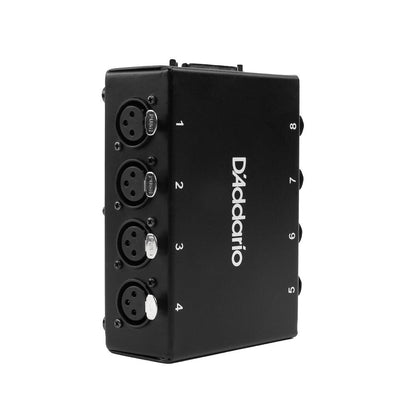 D'Addario 8 Channel Stage Box with 4 XLR and 4 XLR/1/4" Combo Jacks, Rugged Enclosure, DB25 Connector for Stage and Studio Use — view 4