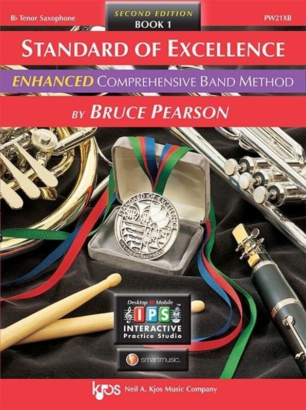 Standard of Excellence Book 1 Tenor Saxophone by Bruce Pearson, 48 pages, Neil A. Kjos Music Company, Woodwind category