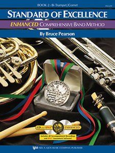 Standard of Excellence Book 2 Trumpet by Bruce Pearson, 48 pages, 2nd Edition, Neil A. Kjos Music Company