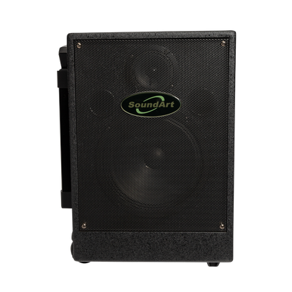 SoundArt PWA-65-D 65 Watt Rechargeable Wireless PA System with DVD Player and Dual Wireless Microphones