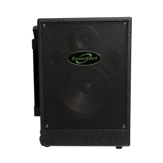 SoundArt PWA-65-D 65 Watt Rechargeable Wireless PA System with DVD Player and Dual Wireless Microphones