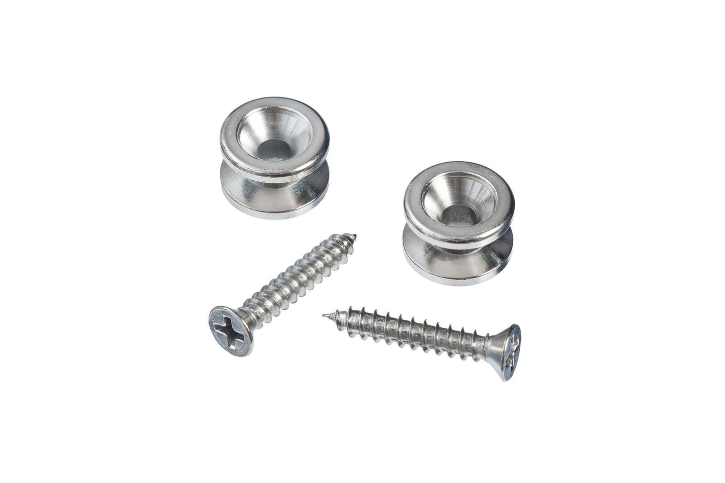 Planet Waves Solid Brass End Pins - Chrome (Pair)