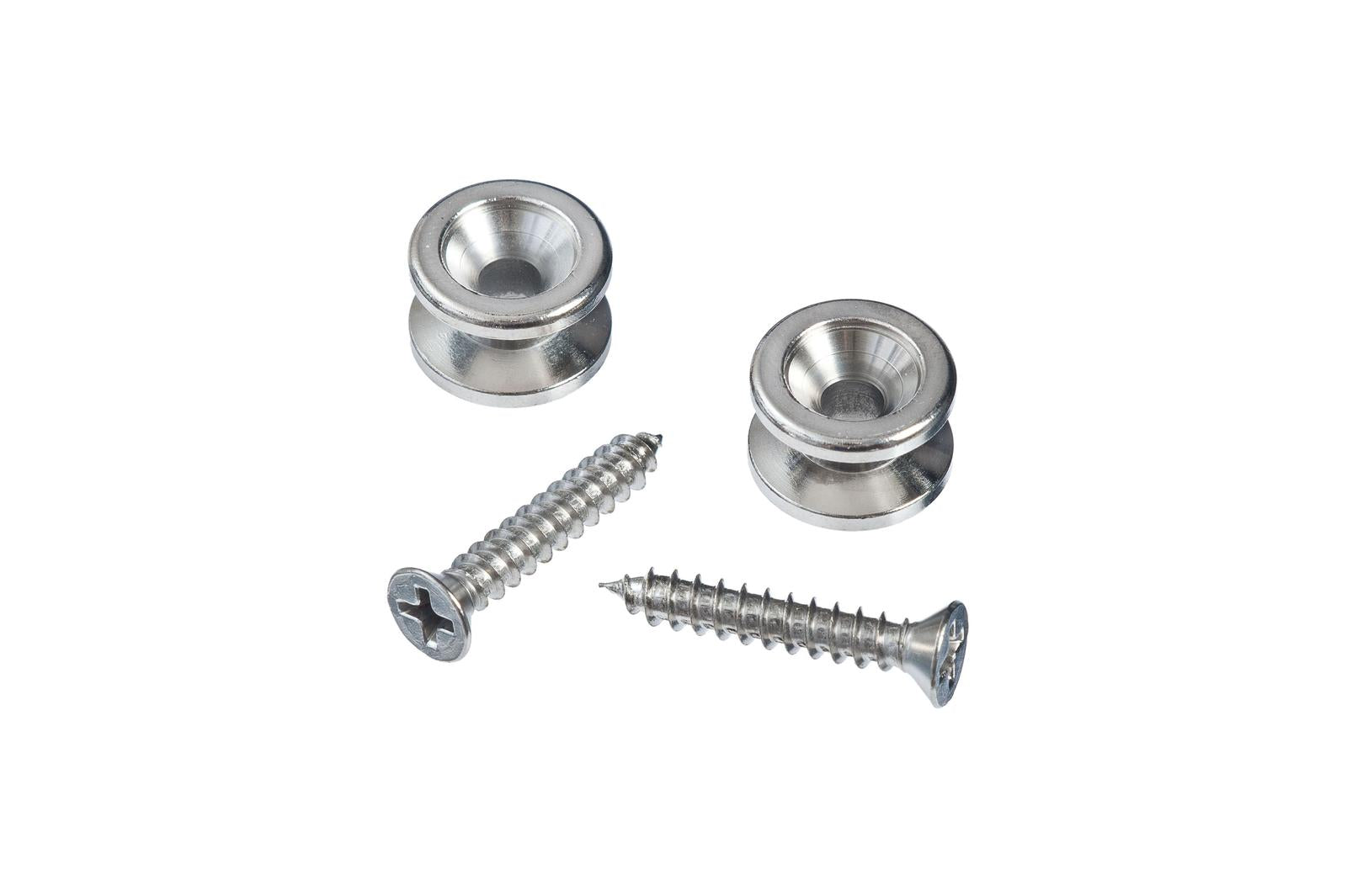 Planet Waves Solid Brass End Pins - Chrome (Pair)