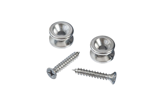 Planet Waves Solid Brass End Pins - Chrome (Pair)