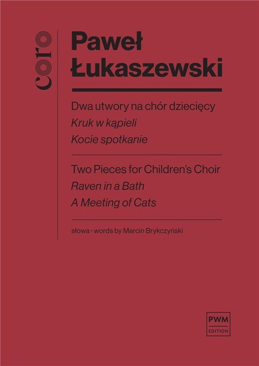 2 Pieces For Childrens Choir Choral Score A Cappella Octavo