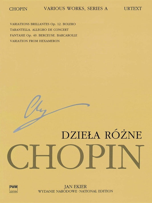 Various Works Serie A Vol 12 Piano (Softcover Book)