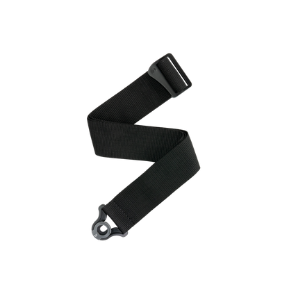 D'Addario Auto Lock Polypro Guitar Strap - Black, 2" Width, Expandable 29" to 53", Spring-Loaded Locking System, Ned Steinberger Design