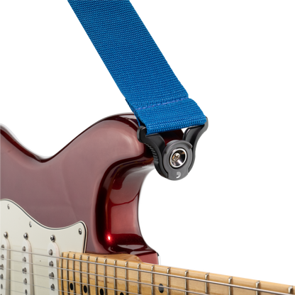 D'Addario Auto Lock Polypro Guitar Strap - Blue, 2" Width, Expandable 29" to 53", Spring-Loaded Locking System — view 2