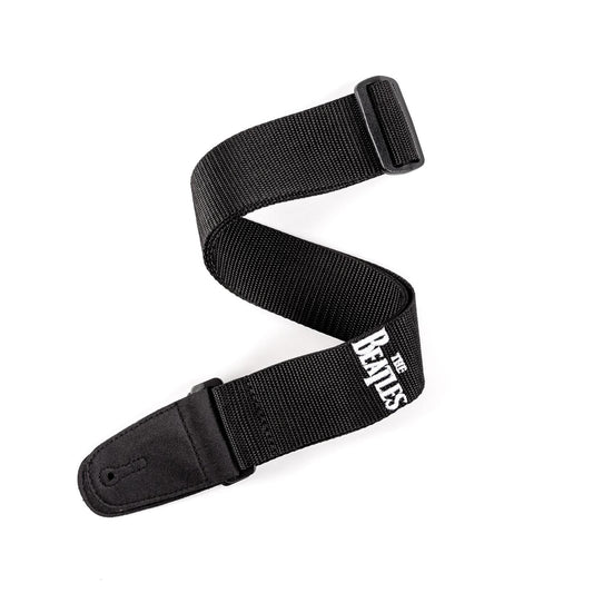 The Beatles Black Polypropylene Guitar Strap, by D'Addario