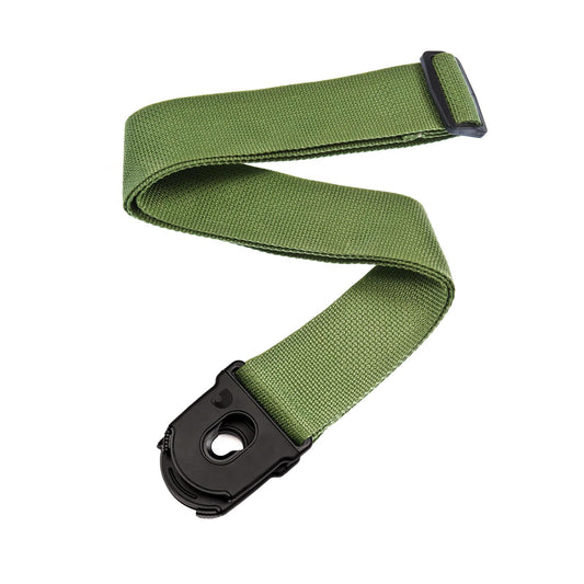 Planet Waves Planet Lock Guitar Strap, Polypropylene, Green