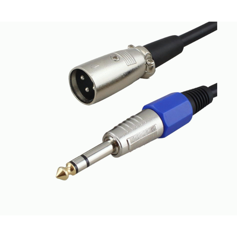 Rapco 3m Male XLR to 1/4in Stereo Jack Cable