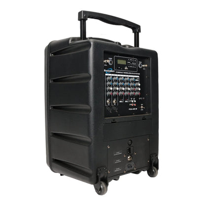 Soundart PXA-420 200W Portable PA System with Wireless Microphone, Rechargeable Battery, MP3 Playback, Trolley Handle, and Wheels — view 3