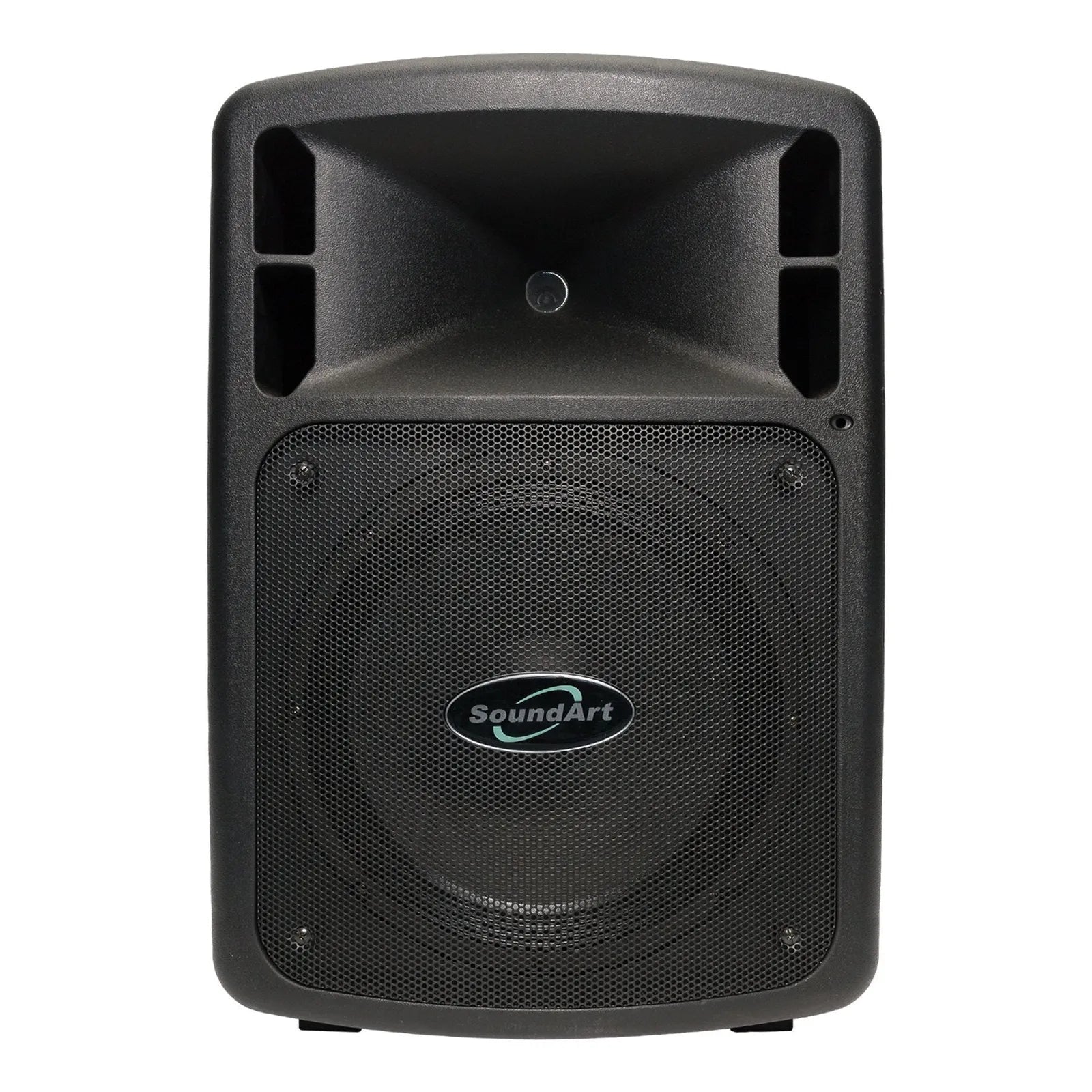 Soundart PXA-420 200W Portable PA System with Wireless Microphone, Rechargeable Battery, MP3 Playback, Trolley Handle, and Wheels