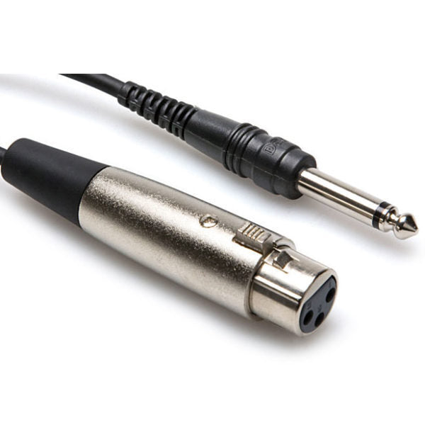 Hosa Unbalanced Interconnect, XLR3F to 1/4 in TS, 15 ft